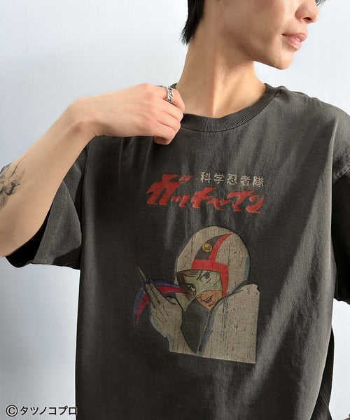 【タツノコプロ】時代を超えたレトロモード。前後2wayガッチャマンクラシカルエルフオリジナルTシャツ cm1330008