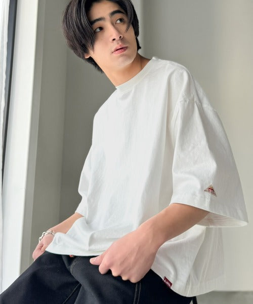 《JaVaジャバコラボ》ルーズなシルエットでこなれた抜け感を演出。綿100％ ヘビーウェイト素材 スーパーワイドTシャツ jo1320008