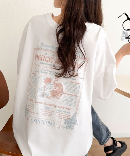 《JaVaジャバコラボ》着るだけで主役級。前後2way刺繍グラフィックオーバーサイズTシャツ jv1260547