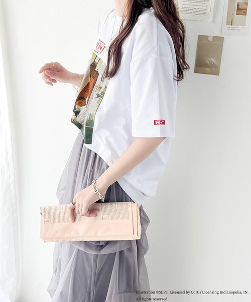 『THE SATURDAY EVENING POST』×クラシカルエルフ 別注グラフィックTシャツ 【Truth about Santa or Discover】 ce1260282