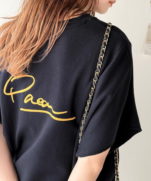 センスが光る。バック刺繍裏毛プルオーバー ce1020204