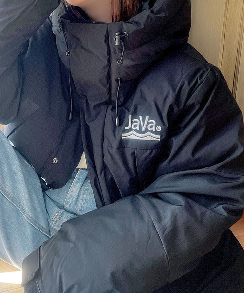 《Javaジャバコラボ》極暖、異素材パネルフェイクダウンジャケット ce0780011