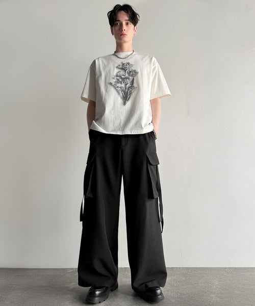 Big Pocket Parachute Wide Trousers／ビッグポケット付パラシュートワイドスラックス co1150004