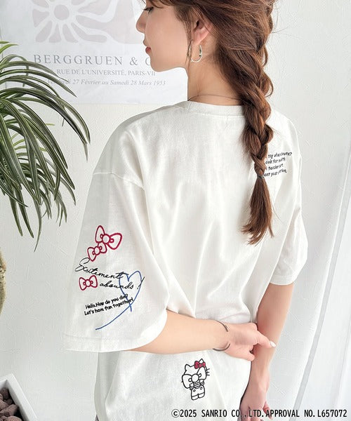 【Sanrio characters/サンリオキャラクターズ】大人可愛い！かくれんぼシリーズランダム刺繍ビッグTシャツ（半袖） ce1350003
