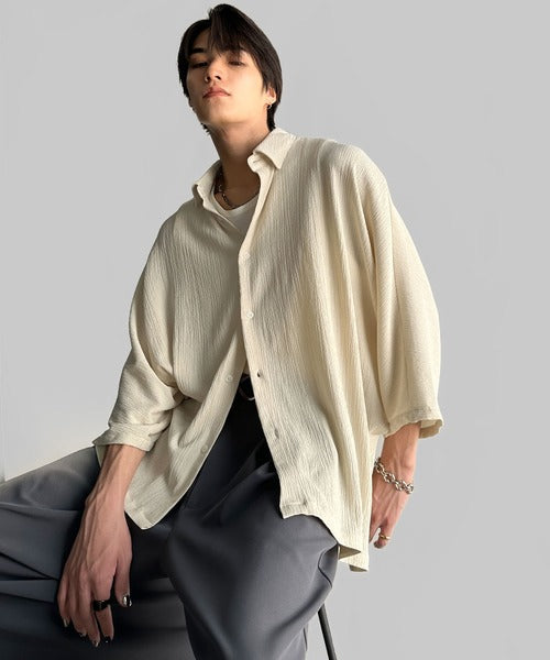Wrinklefinish Dolman Sleeve Shirt／リンクル加工ドレープドルマンシャツ co1150009