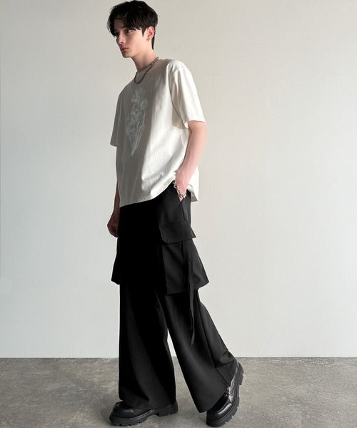 Big Pocket Parachute Wide Trousers／ビッグポケット付パラシュートワイドスラックス co1150004