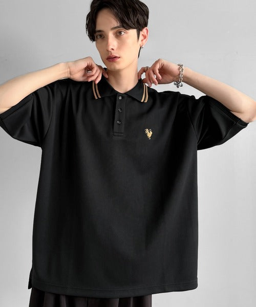 「洗練を纏う、上質な日常。」刺繍入りハイクオリティダブルフェイス素材ポロシャツ／Embroidered High-Quality Double Face Polo co1150026
