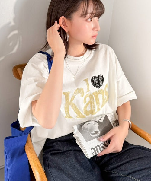 《JaVaジャバコラボ》大人カジュアルにちょうどいい。綿100％ ヴィンテージ風ハートTシャツ jv1050369