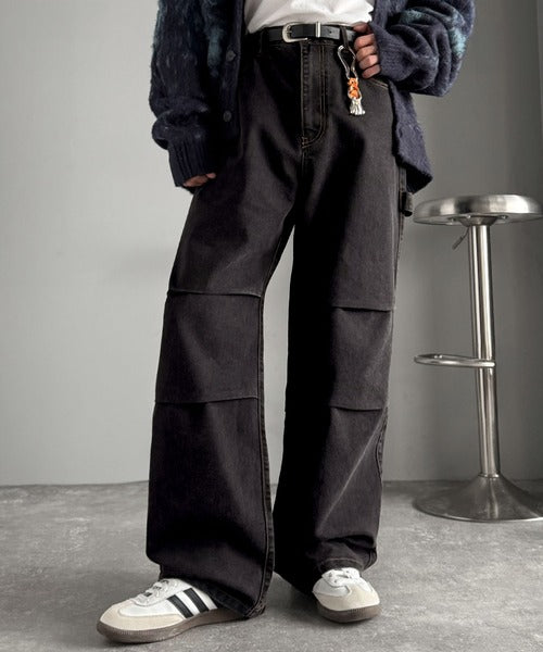 【Classical Origin】「こなれカジュアル。」ペインターパラシュートタックデニムパンツ／Painter Parachute Tuck Denim Pants co1150062