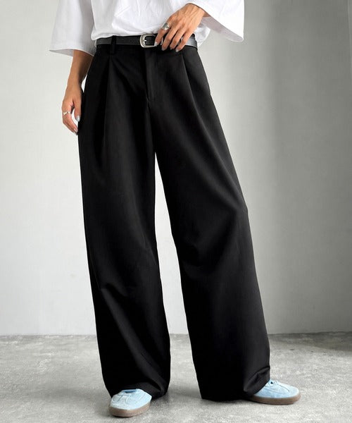 【Classical Origin】「進化系ベーシック。」セミカーブライン ワンタックスラックス／Curved Line One-Tuck Slacks co0780001