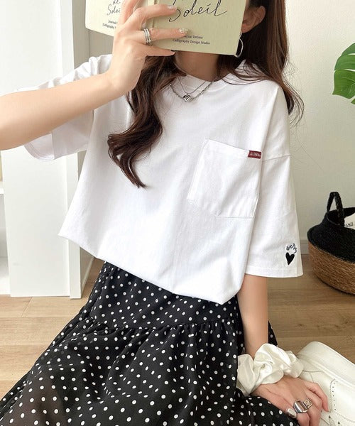 《JaVaジャバコラボ》男女でお揃いできちゃう！バックプリントで差がつく個性派T♪ 裾スピンドル フロッキーバックプリントビッグTシャツ jv1260543