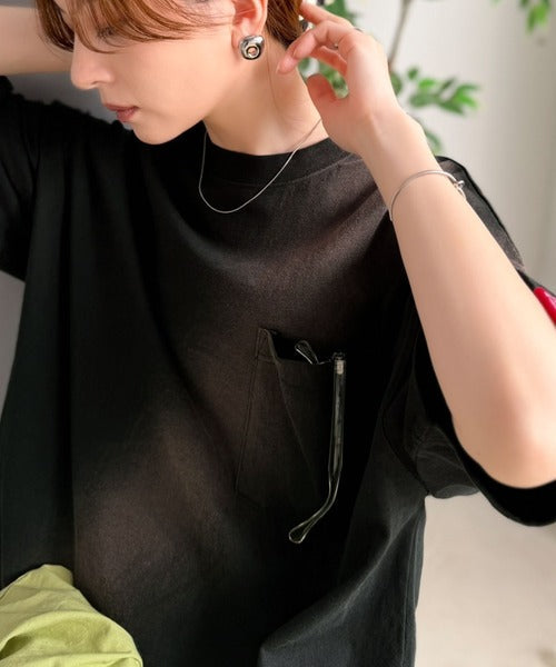 《JaVaジャバコラボ》唯一無二のヴィンテージ感。オーバーサイズシルエットのスプレーダイポケットTシャツ（半袖） jv1020359