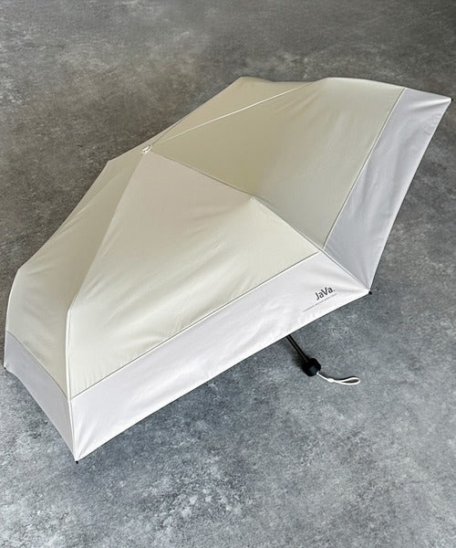 《JaVaジャバコラボ》毎日のお出かけをもっと楽しく。PROTECT U バイカラー晴雨兼用折り畳み傘 jv1340005