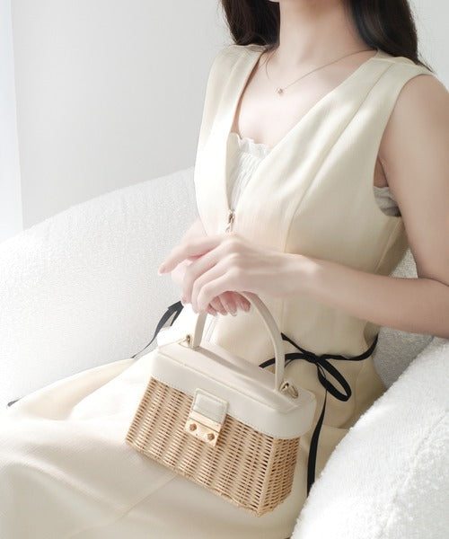 【mily bilet】品よくフェミニンに決まる。リネンライクサイドリボンジャンスカ（ロング丈） mi1139067
