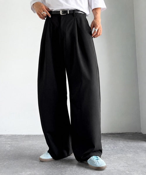【Classical Origin】「進化系ベーシック。」セミカーブライン ワンタックスラックス／Curved Line One-Tuck Slacks co0780001