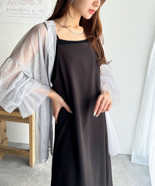 大人の魅力が引き立つロングキャミワンピース（ロング丈） ce1240065