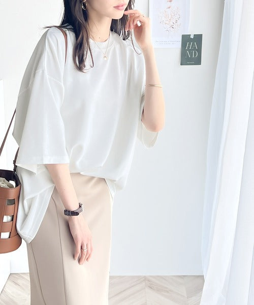 艶感素材でゆったりな着心地。ダンボールビッグTシャツ ce1260189