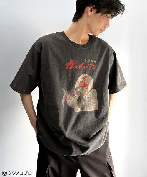 【タツノコプロ】時代を超えたレトロモード。前後2wayガッチャマンクラシカルエルフオリジナルTシャツ cm1330008