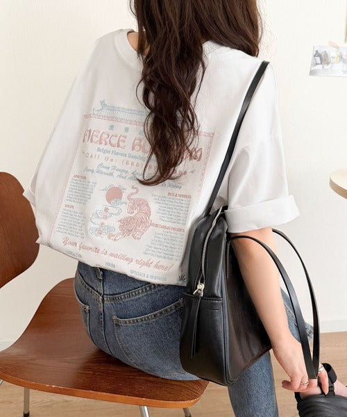 《JaVaジャバコラボ》着るだけで主役級。前後2way刺繍グラフィックオーバーサイズTシャツ jv1260547