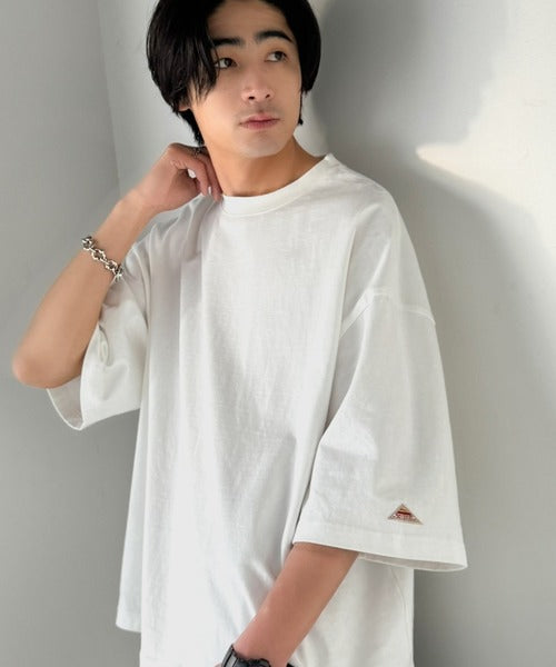 《JaVaジャバコラボ》ルーズなシルエットでこなれた抜け感を演出。綿100％ ヘビーウェイト素材 スーパーワイドTシャツ jo1320008
