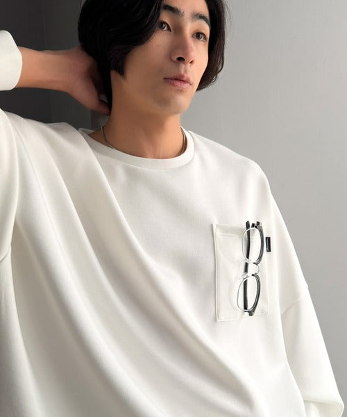 胸ポケット付きドルマンスリーブダンボールトップス / DOLMAN SLEEVE PULLOVER co1010073