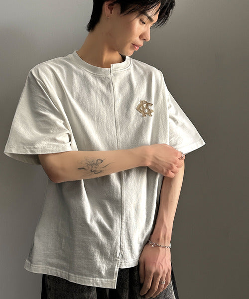 《JaVaジャバコラボ》【メンズ】綿100％!切替BODYロゴTシャツ（半袖） jm1330014