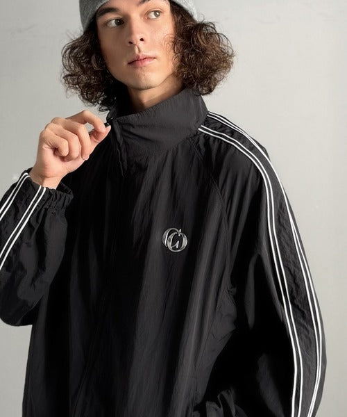【Classical Origin】「大人ストリート。」サイドライン仕様ナイロントラックジャケット／Side Line Accents Nylon Track Jacket co1150063