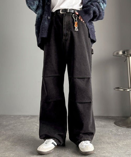 【Classical Origin】「こなれカジュアル。」ペインターパラシュートタックデニムパンツ／Painter Parachute Tuck Denim Pants co1150062
