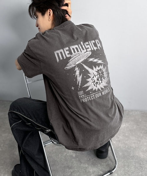 「1着でキマる。」ピグメント加工マットグラフィック柄Tシャツ / Pigment-Washed Matte Graphic T-Shirt co1150028