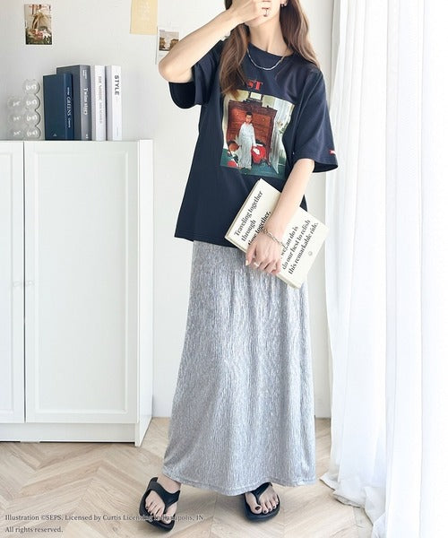 『THE SATURDAY EVENING POST』×クラシカルエルフ 別注グラフィックTシャツ 【Truth about Santa or Discover】 ce1260282