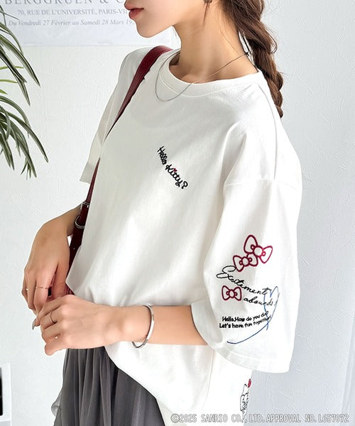 【Sanrio characters/サンリオキャラクターズ】大人可愛い！かくれんぼシリーズランダム刺繍ビッグTシャツ（半袖） ce1350003