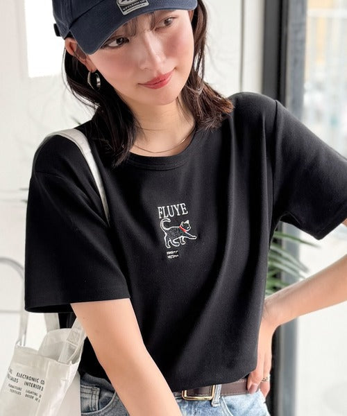 可愛いだけとは言わせない！刺繍コンパクトフライスTシャツアニマルシリーズ（半袖） ce1050360