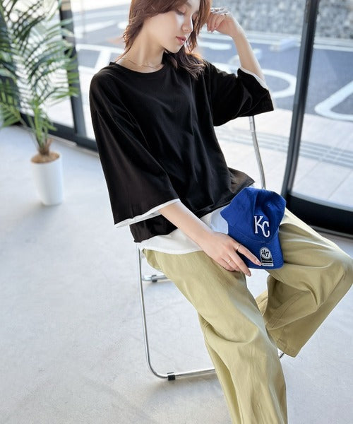 《JaVaジャバ コラボ》実は、フェイクなんです！フェイクレイヤードTee（半袖） elft002