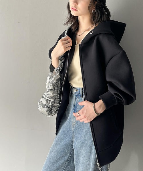 マシュマロ触感！ダンボールbigシルエットジップパーカー ce0970074