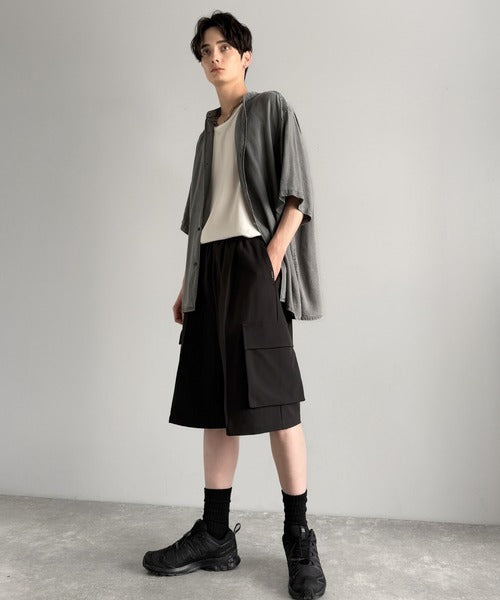 「整う、ラフ感。」カーゴポケット ルーズシルエット ハーフスラックス／Cargo Pocket Loose Silhouette Half Slacks co1150030