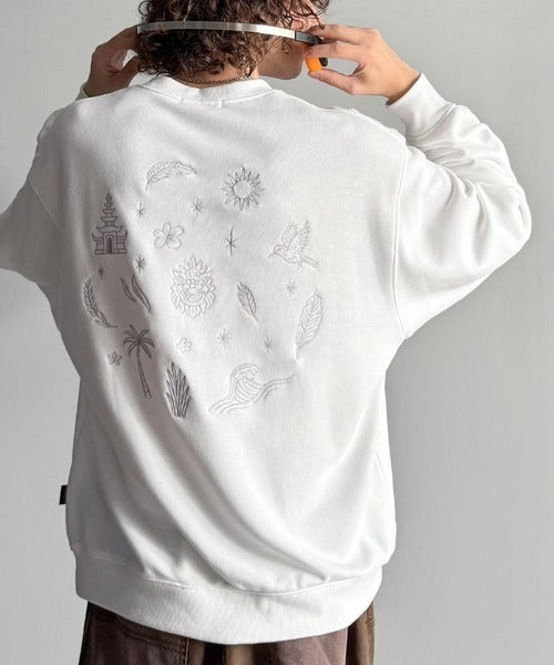 【Classical Origin】「背中で魅せる。」バック刺繍入りスウェットトレーナー（長袖）／Back Embroidery Sweat Trainer co1150043