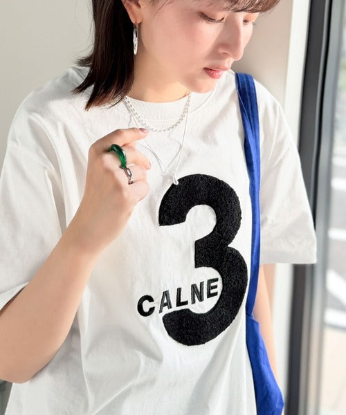【前後2way】快適素材、立体刺繍がアクセントに♪綿100％デザインナンバリングサガラ刺繍T ce1350008