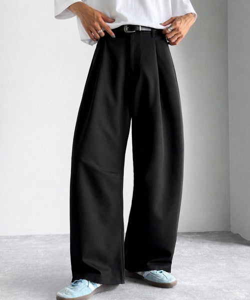 【Classical Origin】「進化系ベーシック。」セミカーブライン ワンタックスラックス／Curved Line One-Tuck Slacks co0780001