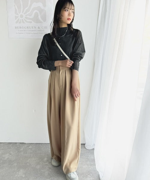 【mily bilet】上品さと可愛らしさを兼ね備えた、オフショル２WAYラメシアーニットアンサンブル（カーディガンセット） mi1029105