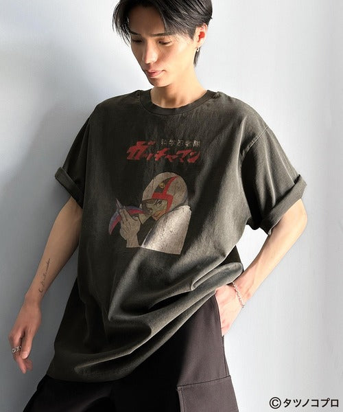 【タツノコプロ】時代を超えたレトロモード。前後2wayガッチャマンクラシカルエルフオリジナルTシャツ cm1330008