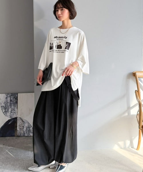 ただのTシャツで、終わらない。フォトグラフィックオーバーサイズダンボールTシャツ(半袖) ce1330075