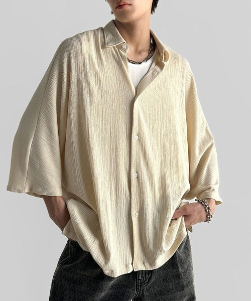 Wrinklefinish Dolman Sleeve Shirt／リンクル加工ドレープドルマンシャツ co1150009