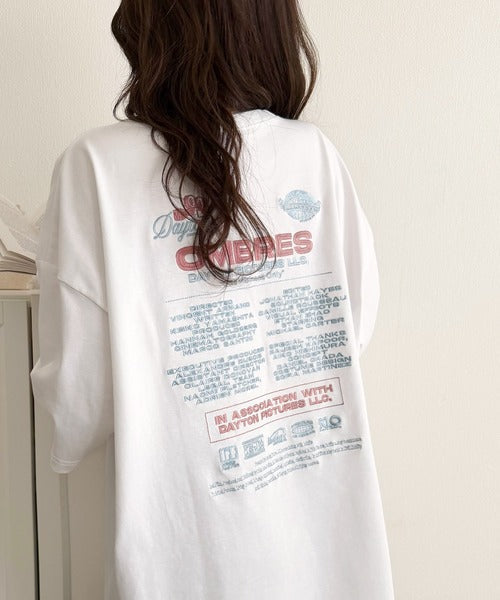 《JaVaジャバコラボ》お洒落見え抜群。大人カジュアルなゆったり半袖T。バック刺繍ビッグTEE（半袖） jv1260550