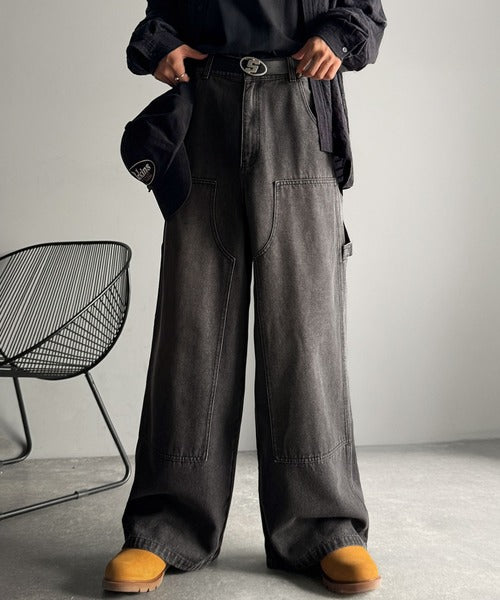 【Classical Origin】「遊び心満載。」ダブルニーワイドペインターデニム／Double Knee Wide Painter Denim co0900003