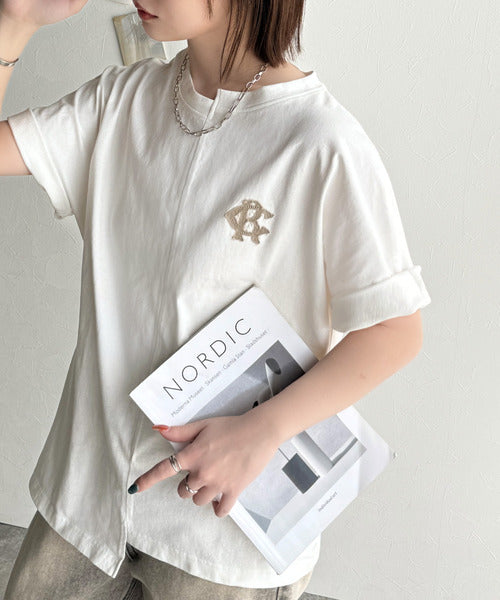 《JaVaジャバコラボ》綿100％!こだわり満載の自信アイテム☆切替BODYロゴTシャツ（半袖） jv1330014