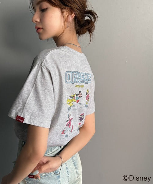 韓国風が今っぽい。ディズニーキャラクターデザイン半袖Tシャツ ce1330036