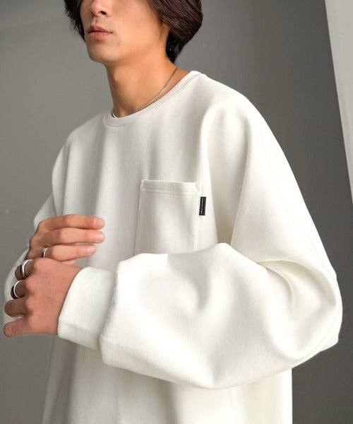 胸ポケット付きドルマンスリーブダンボールトップス / DOLMAN SLEEVE PULLOVER co1010073