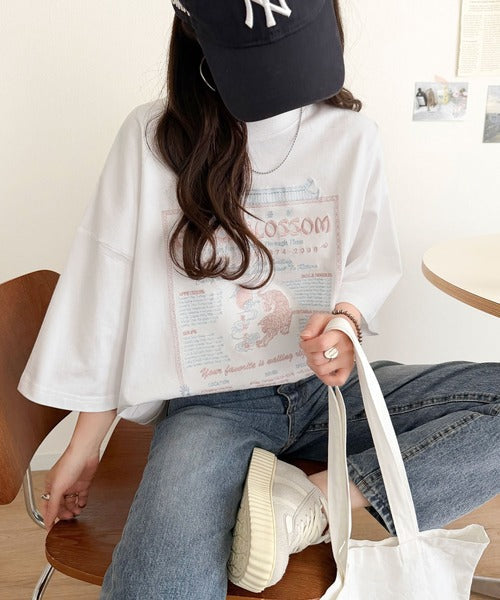 《JaVaジャバコラボ》着るだけで主役級。前後2way刺繍グラフィックオーバーサイズTシャツ jv1260547