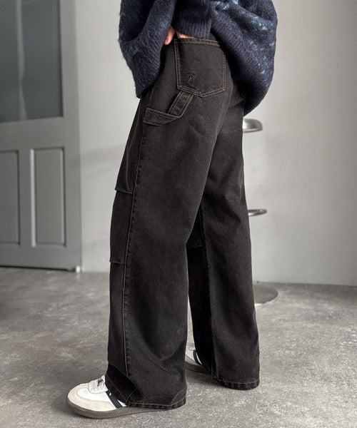 【Classical Origin】「こなれカジュアル。」ペインターパラシュートタックデニムパンツ／Painter Parachute Tuck Denim Pants co1150062