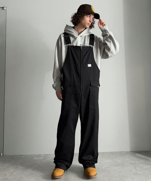 【Classical Origin】Front-Zip Loose Overalls／フロントジップ仕様ルーズオーバーオール co0780008